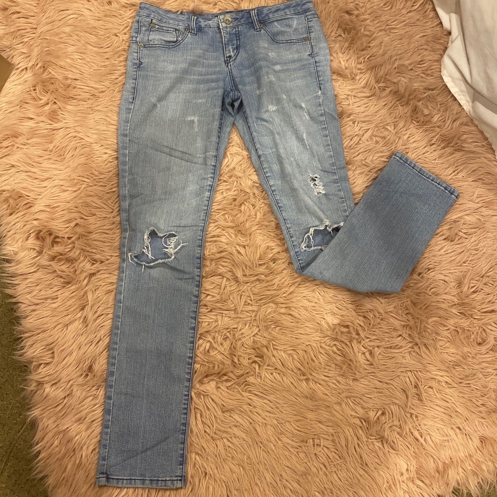 Volcom distressed skinny jeans